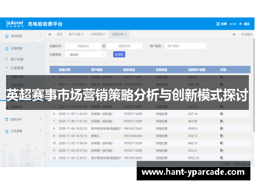 英超赛事市场营销策略分析与创新模式探讨